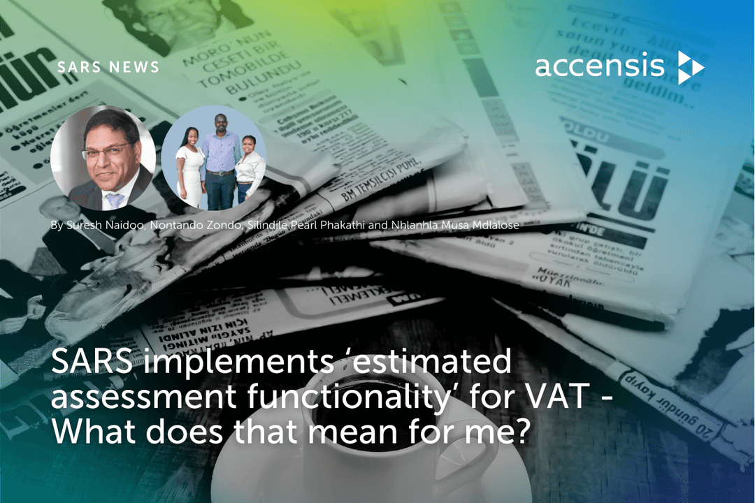 SARS implements ‘estimated assessment functionality’ for VAT What